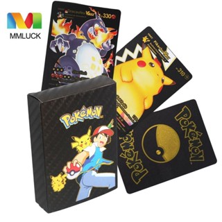 Jenniferdz การ์ดโปเกมอน สไปรท์การ์ด ลายการ์ตูน PIKACHU ภาษาอังกฤษ V Vmax Charizard Pet Sprite