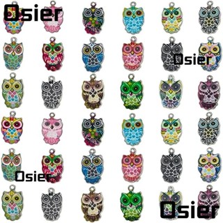 Osier1 จี้รูปนกฮูก หลากสี สําหรับทําเครื่องประดับ สร้อยข้อมือ DIY