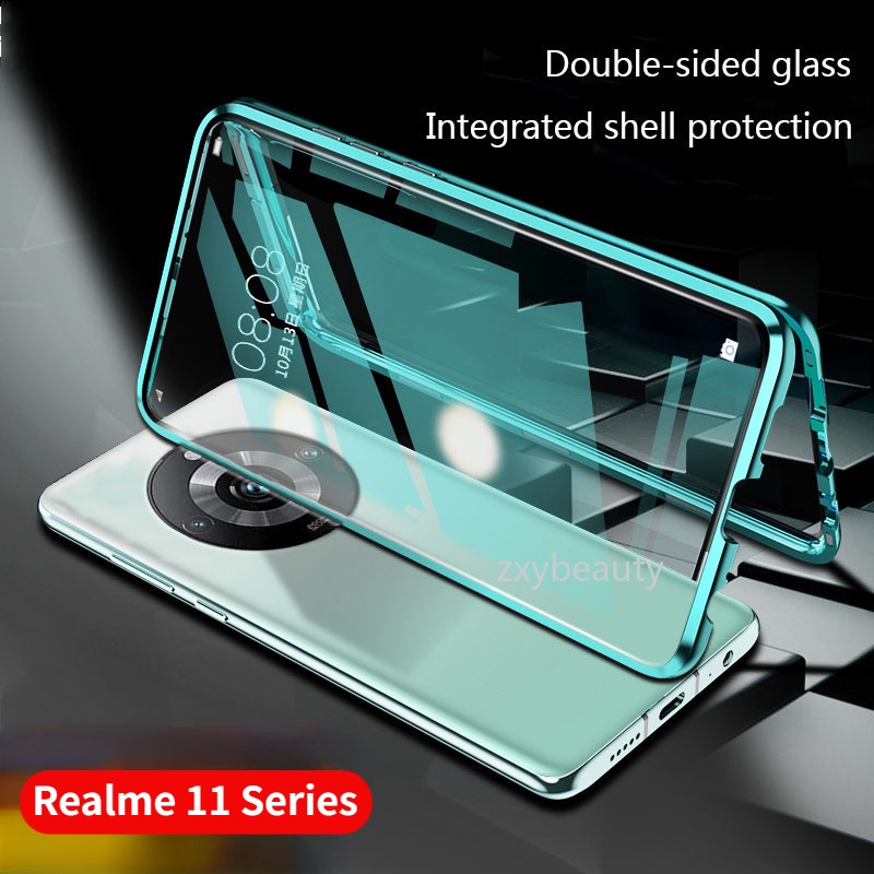 360° เคสโทรศัพท์มือถือแบบใส กันกระแทก สองด้าน สําหรับ Realme 11 Pro Plus 5G 2023 11Pro 11ProPlus 11P