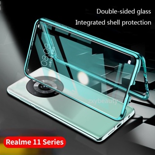 360° เคสโทรศัพท์มือถือแบบใส กันกระแทก สองด้าน สําหรับ Realme 11 Pro Plus 5G 2023 11Pro 11ProPlus 11Pro+ Realme11Pro