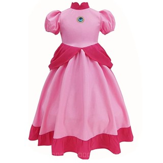 [0714]GZXY-COS-B New Mario Biqi Princess Dress Movie Play Dress Girl Boy Halloween  Cosplay  Gift  Comic  Animation  5J7V