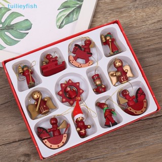 【tuilieyfish】จี้แขวนต้นคริสต์มาส ขนาดเล็ก ของเล่น ของขวัญปีใหม่ สําหรับตกแต่งบ้าน 12 ชิ้น ต่อชุด【IH】