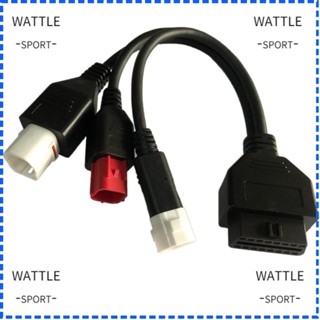 Wattle Obd To 3pin อะไหล่สายเคเบิ้ลเชื่อมต่อวินิจฉัยรถจักรยานยนต์ สําหรับ Yamaha