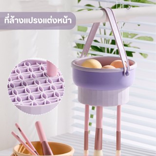 YIWUSHOP ปลีก/ส่ง ที่ล้างแปรงแต่งหน้า  แผ่นซิลิโคน ทำความสะอาดแปรง