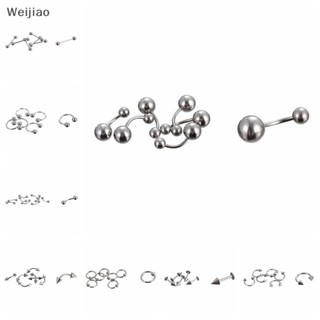 Weijiao% เครื่องประดับ จิวบาร์เบล ลิ้น สเตนเลส เซ็กซี่ 66 ชิ้น