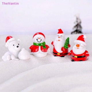 Thevantin ฟิกเกอร์ซานตาคลอส สโนว์แมน ขนาดเล็ก สําหรับตกแต่งสวน คริสต์มาส DIY