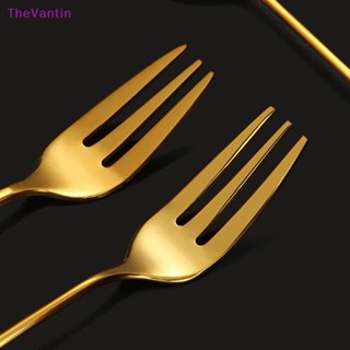 Thevantin ช้อนกาแฟ ส้อม สเตนเลส ขนาดเล็ก สไตล์ฮาโลวีน สําหรับร้านอาหาร บนโต๊ะอาหาร