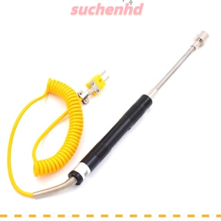 Suchenhd K-Type เซนเซอร์ -58 ถึง 932°F (-50 ถึง 500°C) โพรบวัดอุณหภูมิพื้นผิว สเตนเลส NR-81532B