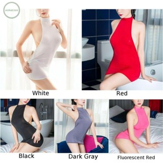 GORGEOUS~Ladies Women Dress Thongs Halterneck Backless Slim fit Bodycon Stretchy