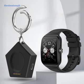 [ElectronicMall01.th] อะแดปเตอร์แท่นชาร์จไร้สาย พร้อมพวงกุญแจ สําหรับ OPPO Watch 3 Watch 2 3 Pro 5V