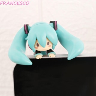 Francesco ฟิกเกอร์ รูปปั้นอนิเมะ Hatsune Miku Mini Q version สําหรับตกแต่งบ้าน