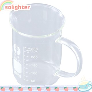 Solighter บีกเกอร์ทดลอง 250 มล. พร้อมด้ามจับ สําหรับห้องทดลอง