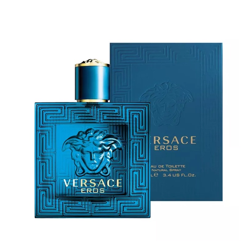 Versace Eros EDT 100ML กลิ่นติดทนนาน น้ำหอมสำหรับผู้ชาย Eau De Toilette for Men เวอซาเช่ น้ำหอมสำหรับผู้ชาย Fragrance