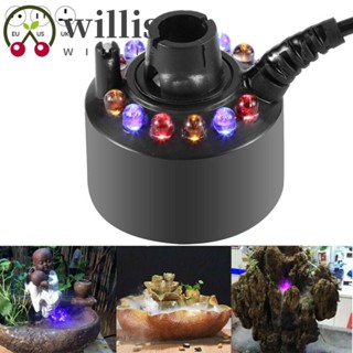 Willis เครื่องพ่นไอน้ํา 12 LED พลาสติก ขนาดเล็ก กันน้ํา สําหรับตกแต่งปาร์ตี้ฮาโลวีน บอนไซ สระว่ายน้ํา