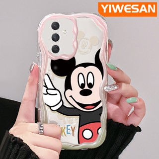 เคสโทรศัพท์มือถือ ซิลิโคนนุ่ม ใส ลายการ์ตูนมิกกี้เมาส์น่ารัก สีสันสดใส สําหรับ Samsung A54 5G A33 5G A34 5G A53 5G A73 5G