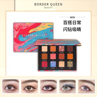 Spot [official authentic] Bode Kunning 12 color elk flash Diamond eyeshadow plate mashed potatoes Earth flash Diamond Pearl ins0901hw