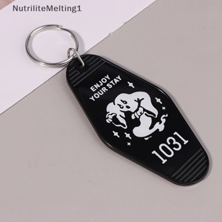 [NutriliteMelting1] พวงกุญแจอะคริลิค พลาสติก สีดํา สําหรับห้อยกระเป๋าเดินทาง เครื่องประดับ [TH]