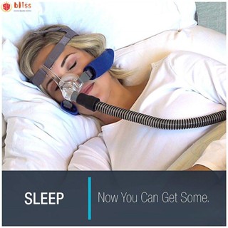 Blliss ปลอกหุ้มสายรัด CPAP ระบายอากาศ บรรเทาความดัน ทนทาน สําหรับดูแลทางการแพทย์ 2 ชิ้น