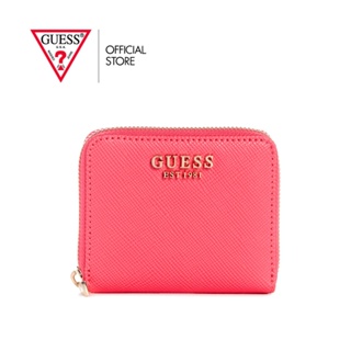 GUESS กระเป๋าสตางค์ รุ่น ZG850037 LAUREL SLG SMALL ZIP AROUND สีชมพู