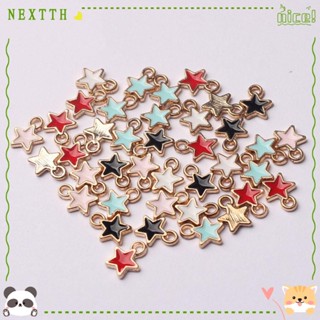 Nextth จี้รูปดาวห้าแฉก 6 มม. สีแคนดี้ สําหรับทําเครื่องประดับ ต่างหู สร้อยข้อมือ DIY 50 ชิ้น