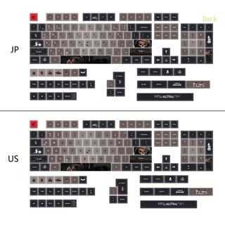 ปุ่มกดคีย์บอร์ด 137 คีย์ XDA ย้อมสี สําหรับ Cherry MX DZ60 RK61 64 GK61 ISO