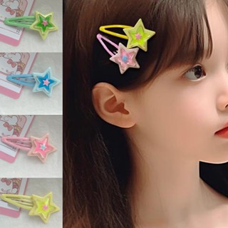 คลิปหนีบ Y2K รูปดาว สําหรับเด็กผู้หญิง 1 ชิ้น 2 ชิ้น
