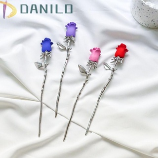 Danilo เครื่องประดับผม กิ๊บติดผม โลหะผสม ลายดอกไม้ สไตล์เกาหลี เรโทร สวยหรู สําหรับผู้หญิง