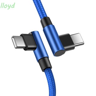 Lloyd สายชาร์จเร็ว USB Type C เป็น USB C ตัวผู้ เป็นตัวผู้ 90 องศา 1 ชิ้น