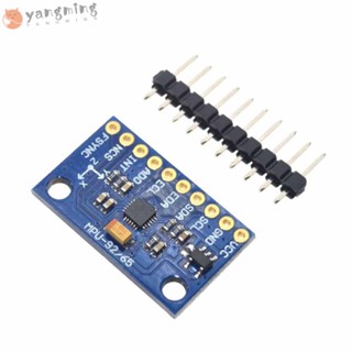 Yangming Gyro โมดูลเซนเซอร์เร่งความเร็ว พลาสติก สีฟ้า 9 DOF 9 แกน คุณภาพสูง 3~5V Mini SPI IIC MPU9250 GY-9250 DIY