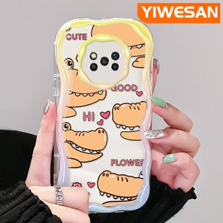 เคสโทรศัพท์มือถือ ซิลิกาเจลนิ่ม ใส กันกระแทก ลายหนังจระเข้น่ารัก สําหรับ Xiaomi Poco X3 NFC Poco X3 Pro Poco X3 GT Poco X4 NFC X4 GT M3 F4