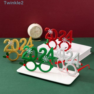 Twinkle กรอบแว่นตา รูปเกล็ดหิมะ หลากสี เครื่องประดับแฟชั่นคริสต์มาส สําหรับเด็ก 2024