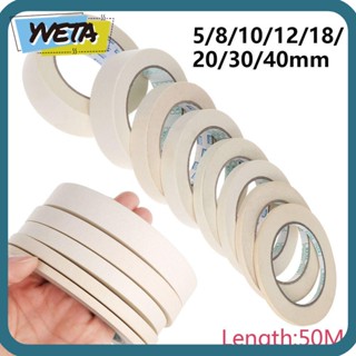 Yveta เทปกาวกระดาษ 50 ม. สําหรับตกแต่งรถยนต์ DIY