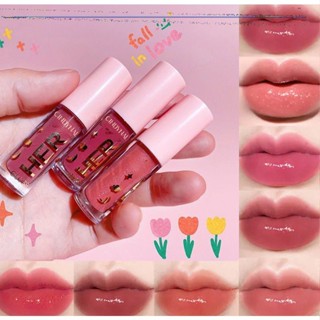 Cindynal Luminous Mirror Lip Glaze Moisturizing Evenly Colored Lip Glaze Pouty Jelly Glass Lip Gloss ลิปสติกกันเหงื่อกันน้ำ [TOP]