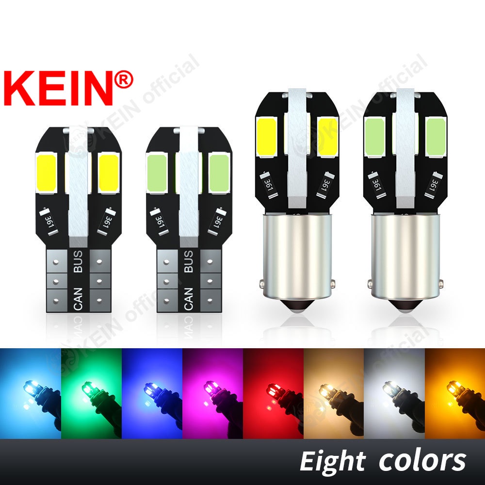 Kein 2PCS T10 หลอดไฟ Led BA9S T4W 194 168 501 ภายในรถ Dome Park ด้านหลังหาง Trunk แผนที่แผงประตูสัญญ