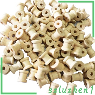 [Szluzhen1] ม้วนสายไม้เปล่า สไตล์วินเทจ ขนาด 14 มม. X 12 มม. 100 ชิ้น