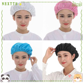 Nextth หมวกเชฟ ผ้าฝ้าย ระบายอากาศ กันควัน กันฝุ่น สําหรับทําอาหาร เบเกอรี่ ใส่ทํางานได้ เหมาะกับชาย และหญิง