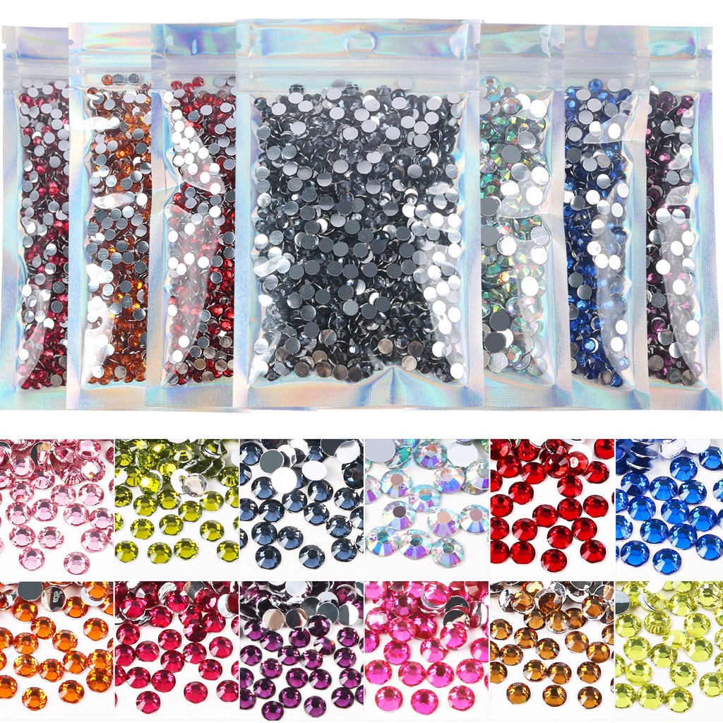 พลอยเทียม ด้านล่างสีเงิน 3 มม. - 5000 ชิ้น