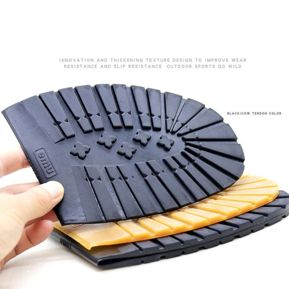 Aomsom สติกเกอร์ยาง กันลื่น มีกาวในตัว สําหรับซ่อมแซมรองเท้า DIY 1 คู่