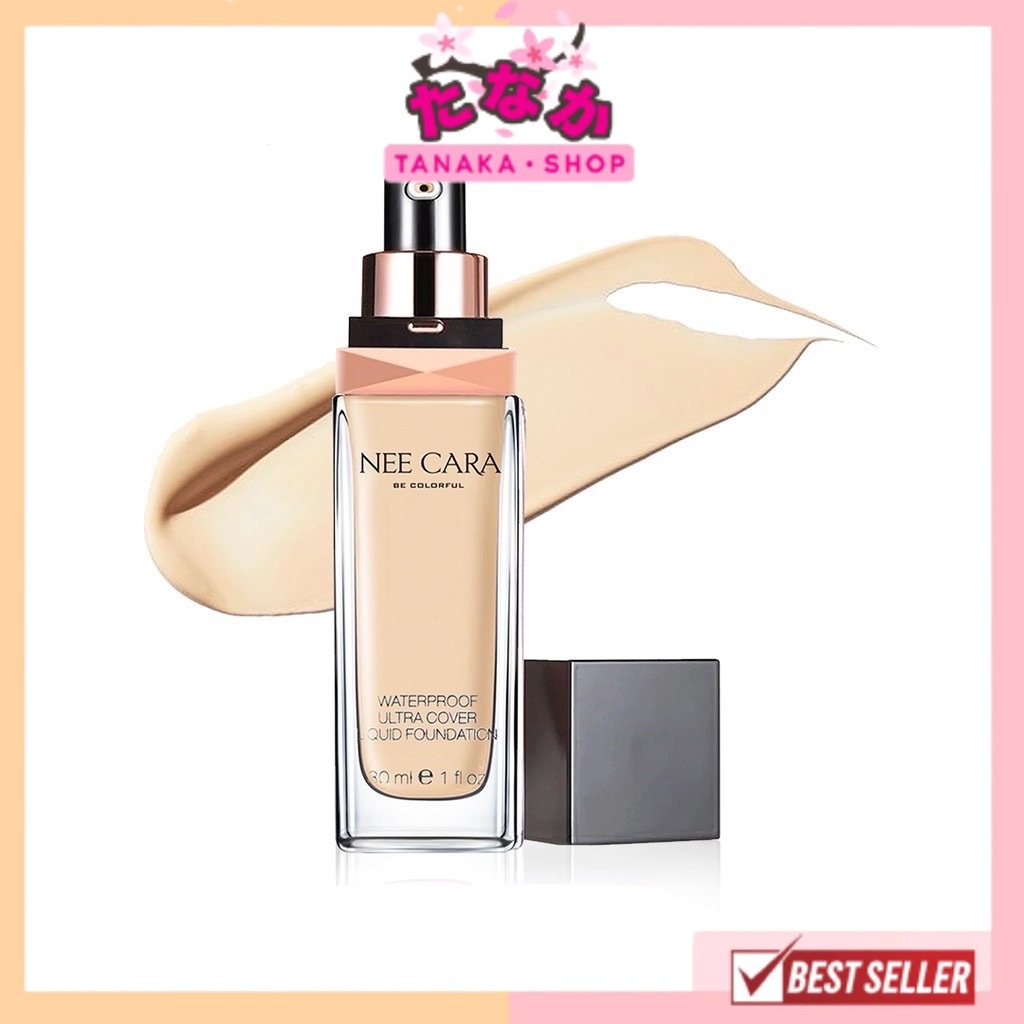 N589 NEE CARA (รองพื้น กันน้ำ ครีมรองพื้น) วอเทอร์พรูฟ อัลตร้า โคฟเวอร์ ลิควิด ฟาวน์เดชั่น 30กรัม