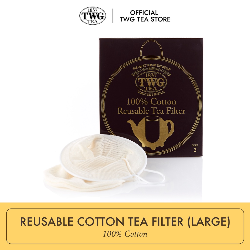 TWG Reusable Cotton Tea Filter (Large) ที่กรองชา ชงชา ชนิดฝ้ายแบบใช้ซ้ำได้