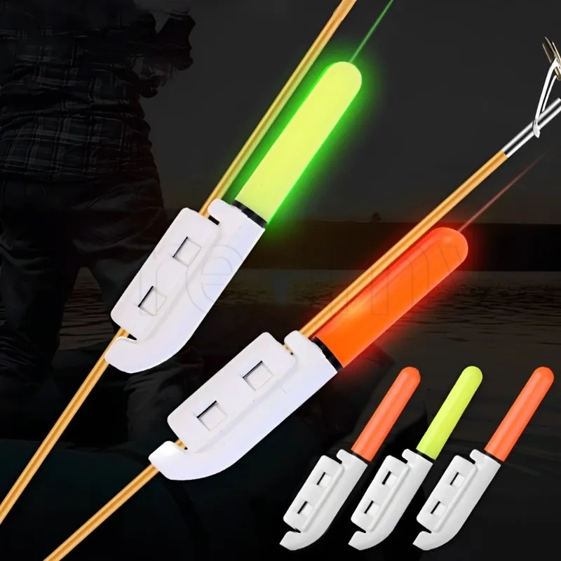 ทุ่นลอยน้ํา LED / โคมไฟเสาตกปลาเรืองแสง / คันเบ็ดอิเล็กทรอนิกส์เรืองแสง / ไฟลอยน้ํา แบบสแน็ปอิน / อุปกรณ์ตกปลากลางคืน กันน้ํา แบบถอดได้