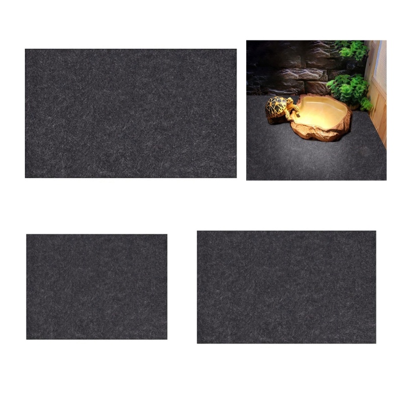 (ส่วนลดสูง) onrounda.ph Balck Terrarium Mat ผ้าปูที่นอนสําหรับสัตว์เลื้อยคลานของคุณ Pet s Habitat Su
