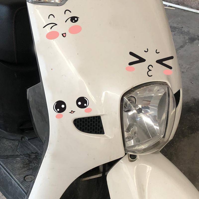 สติกเกอร์กระจกมองหลังไฟฟ้า ลายการ์ตูนน่ารัก สําหรับตกแต่งหมวกกันน็อค ราคา ถูกที่สุด ดีลบีเคเค แกลเลอรีภาพที่ 3