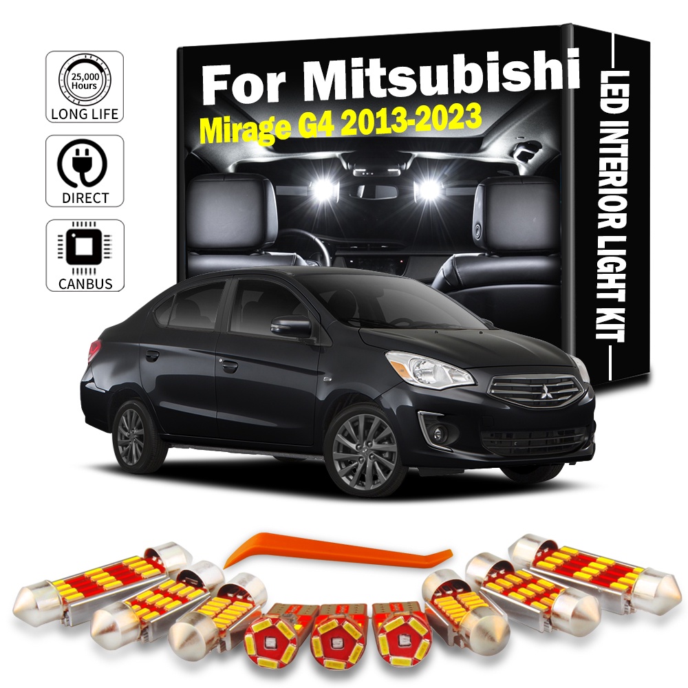 ชุดไฟอ่านหนังสือ LED ภายในรถยนต์ สําหรับ Mitsubishi Mirage G4 2013 2014 2015 2016 2017 2018 2019-2023 7 ชิ้น