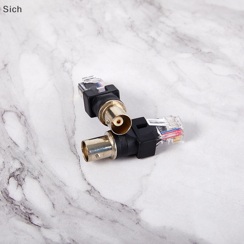 [Sich] อะแดปเตอร์แจ็คเชื่อมต่อโคแอ็กเชียล BNC ตัวเมีย เป็น RJ45 ตัวผู้ 1 ชิ้น