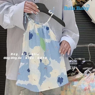 ชุดกระโปรงเด็ก เดรสสายเดี่ยวเด็กผู้หญิง ชุดแฟชั่น น่ารักๆ LYQ17