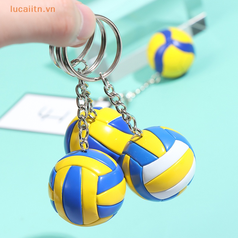 Lucaietn Volleyball Keychain PVC Volleyball พวงกุญแจกระเป๋า พวงกุญแจรถ Key Ring VN