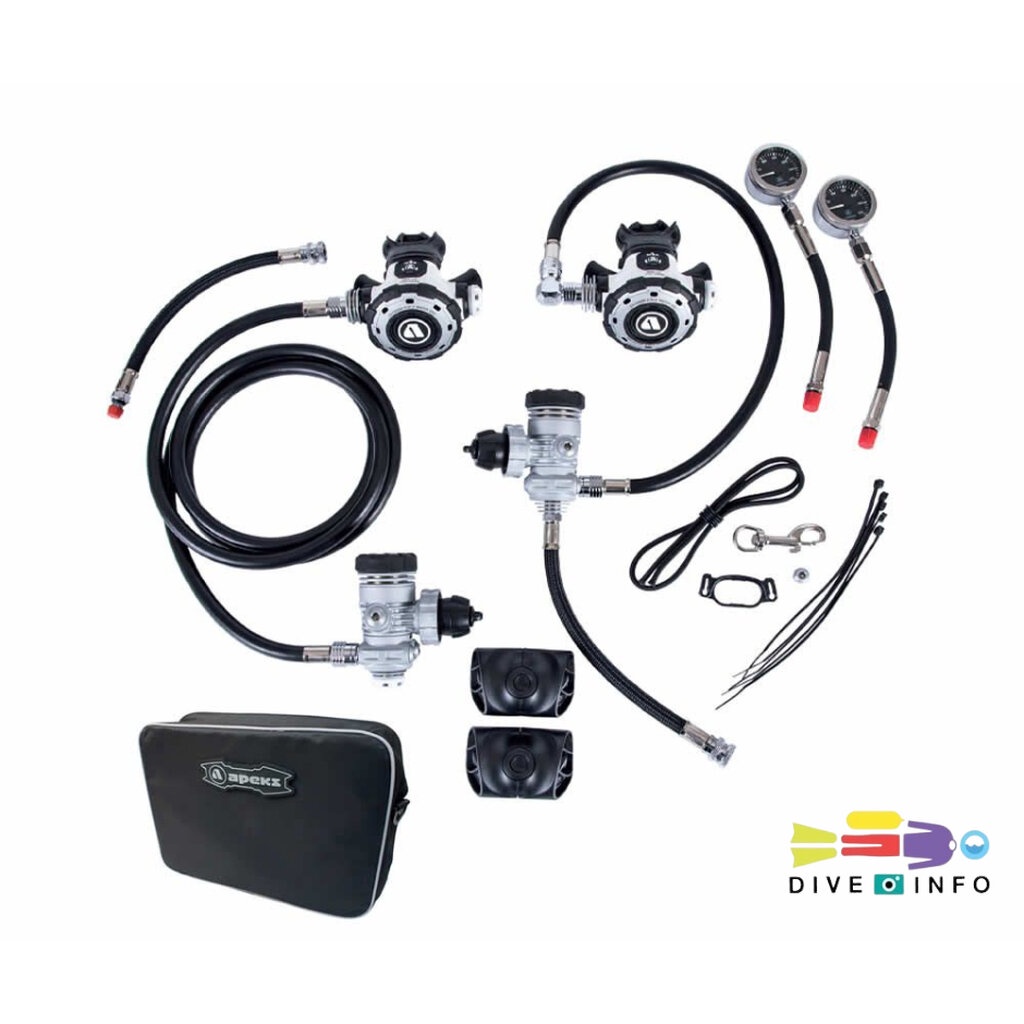 APEKS - Sidemount MTX-R Regulator Set