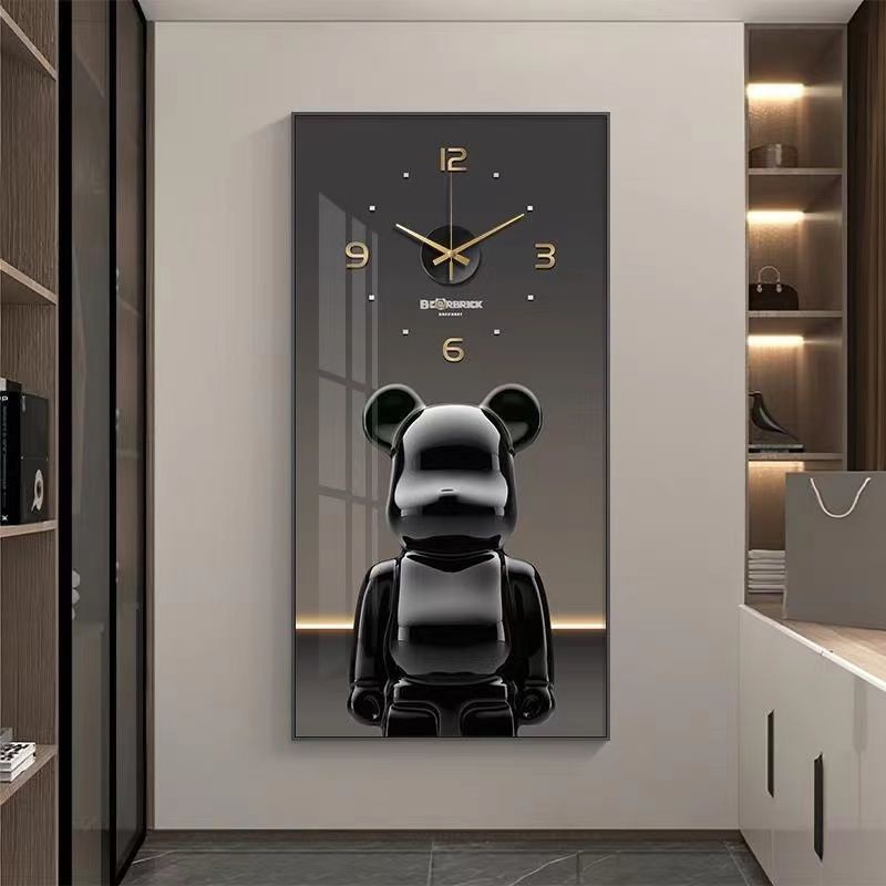 อินเทอร์เน็ตคนดังใหม่รุนแรงหมีนาฬิกาแขวนจิตรกรกับห้องนั่งเล่นจี้ประดับผนัง