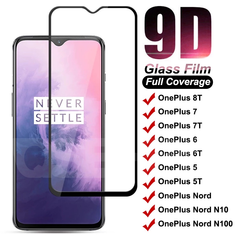 ฟิล์มกระจกนิรภัยกันรอยหน้าจอ แบบเต็มจอ สําหรับ Oneplus 6 6T 7 7T 8T 1+7 1+8T One Plus Nord N10 N100
